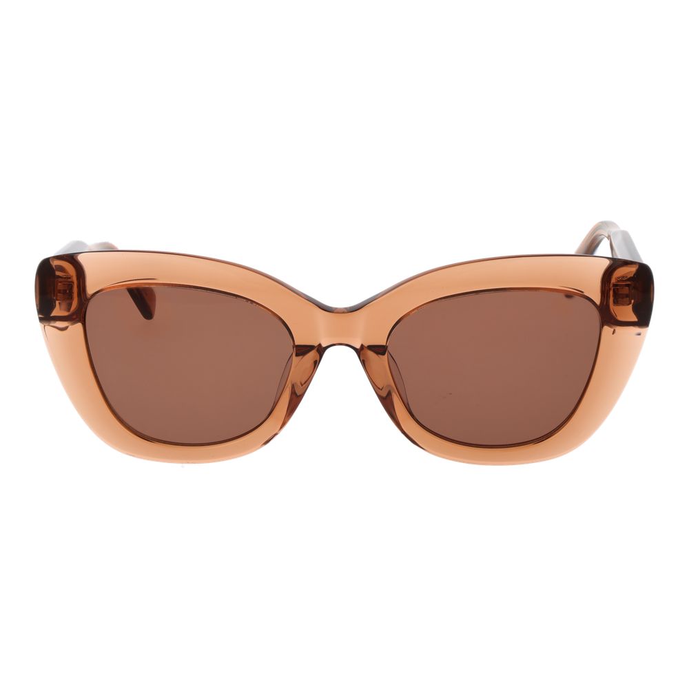 Lunettes de soleil en plastique beige Replay