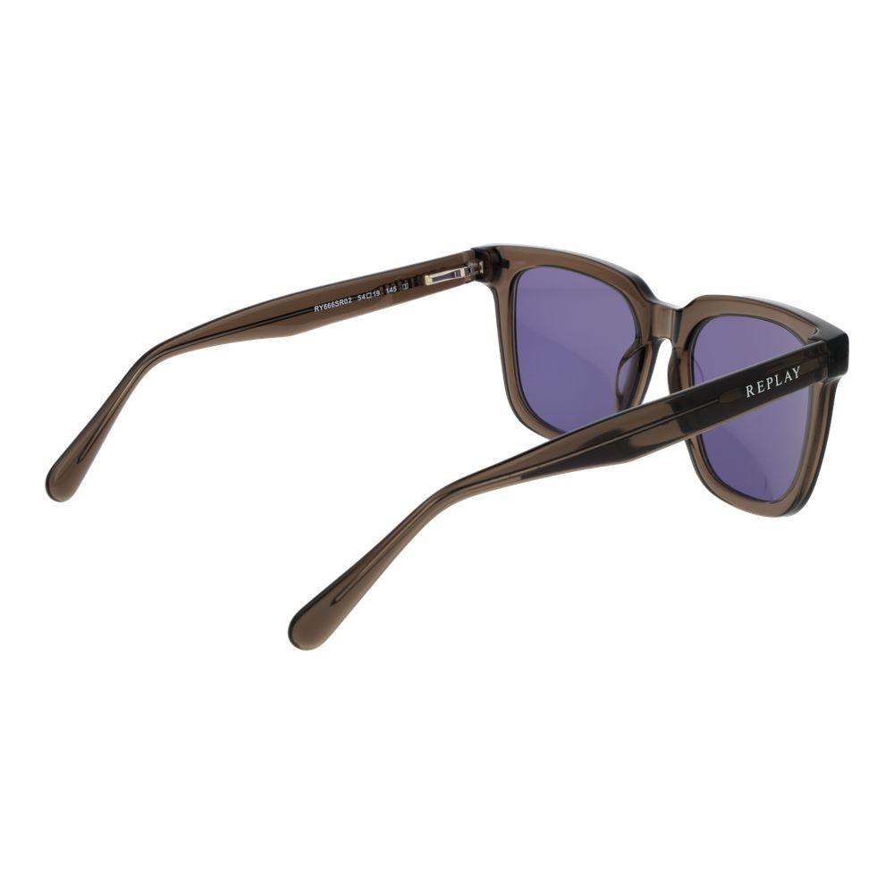 Replay Brown Plastic Sunglasses for Men