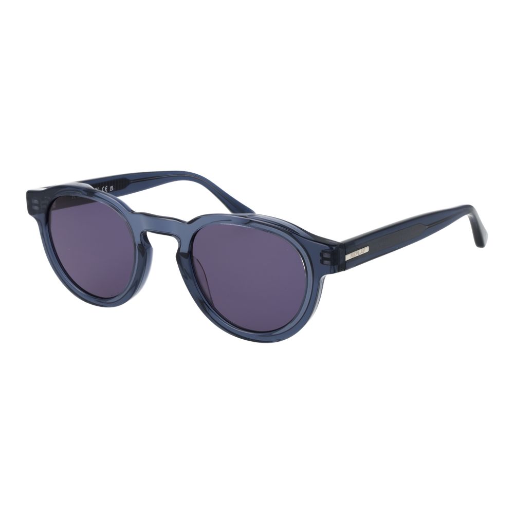 Replay Gray Plastic Sunglasses - Unisex Panto Style