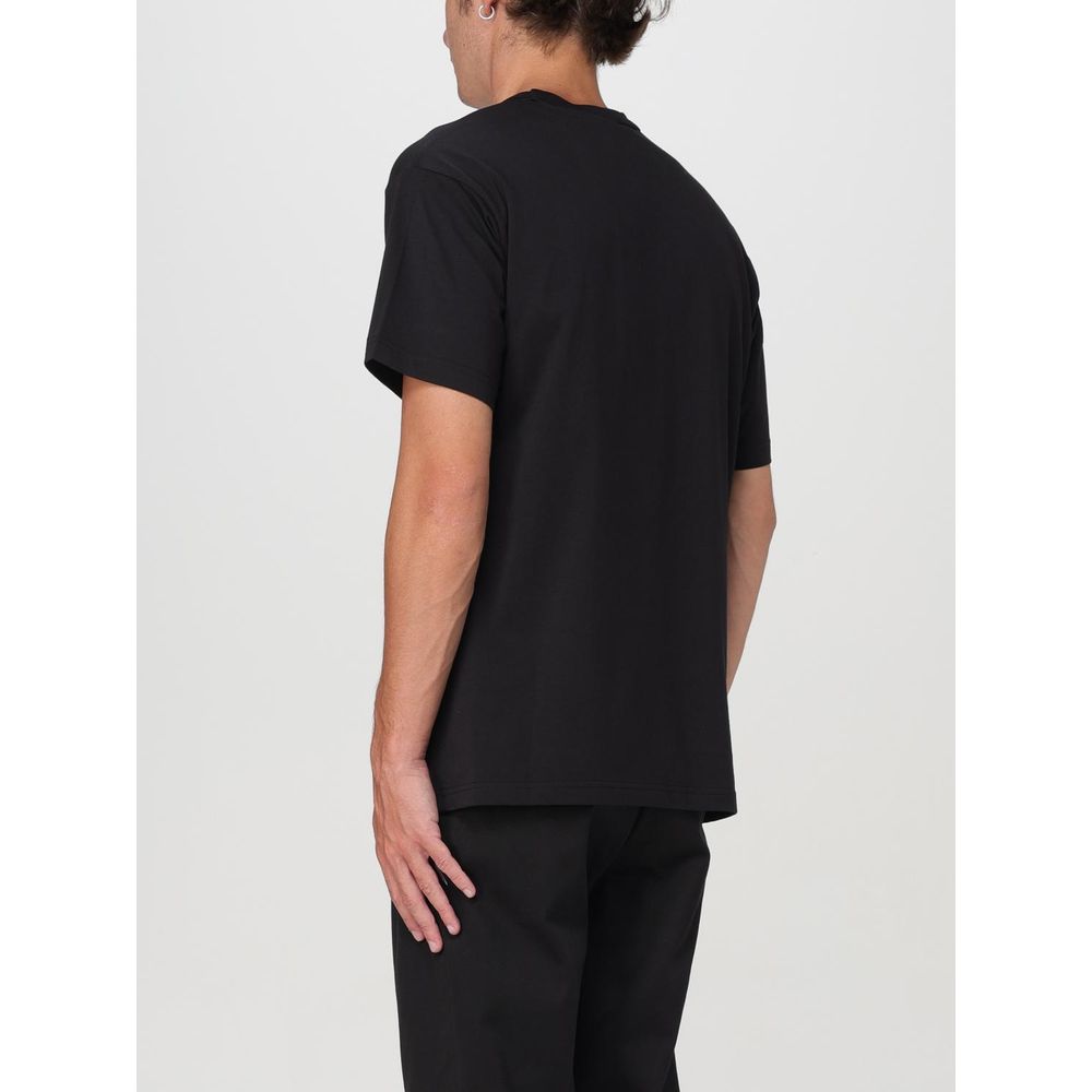 T-shirt en coton noir Versace Jeans pour homme
