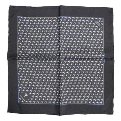 Écharpe en soie noire Dolce &amp; Gabbana
