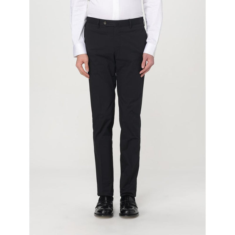 PT Torino Zwarte Katoenen Broek