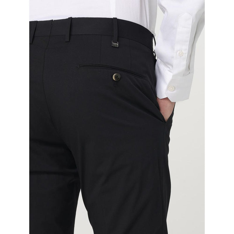 PT Torino Zwarte Katoenen Broek