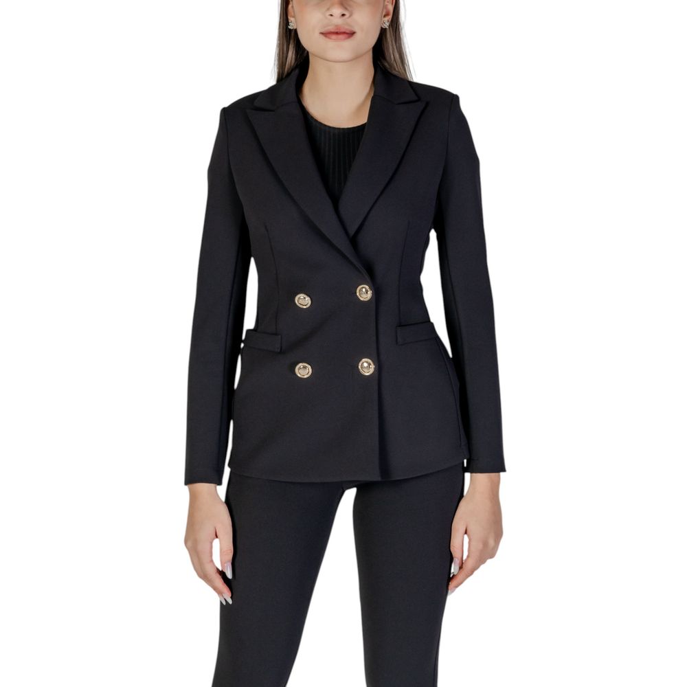 Rinascimento Black Polyester Blazer for Women - Elegant & Versatile