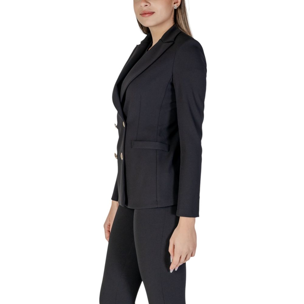 Rinascimento Black Polyester Blazer for Women - Elegant & Versatile