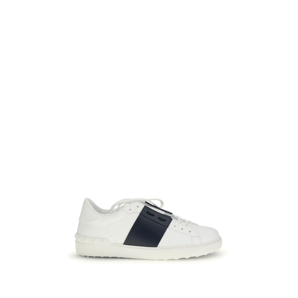 Valentino Garavani Sneakers en Cuir de Veau Noir Bos Taurus