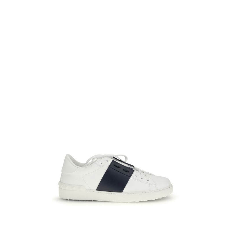 Valentino Garavani Sneakers en Cuir de Veau Noir Bos Taurus