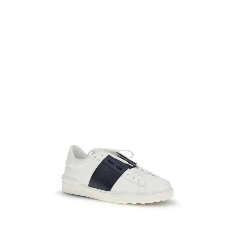 Valentino Garavani Sneakers en Cuir de Veau Noir Bos Taurus