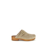 Chloé Le Jeannette Beige Calf Leather Clogs - Timeless Elegance