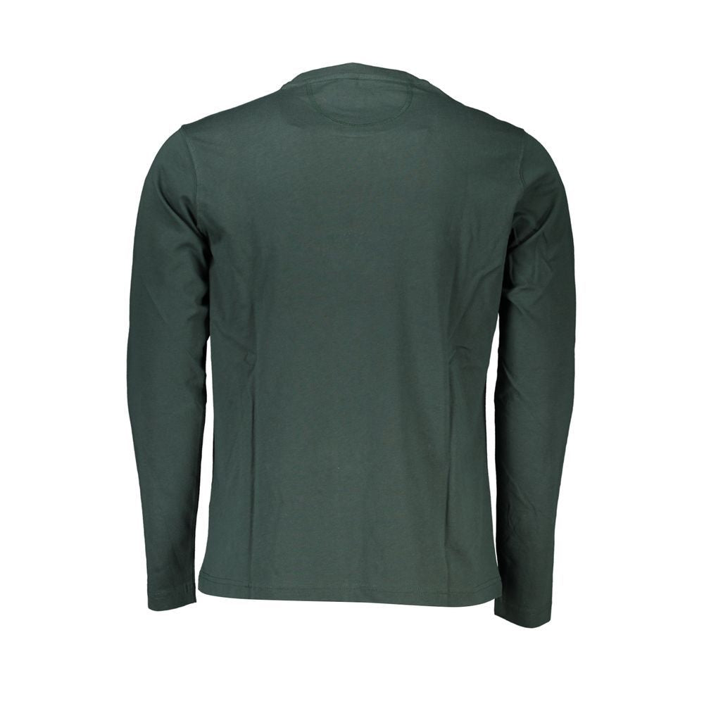 T-Shirt en Coton Vert La Martina - Modèle Long Manches