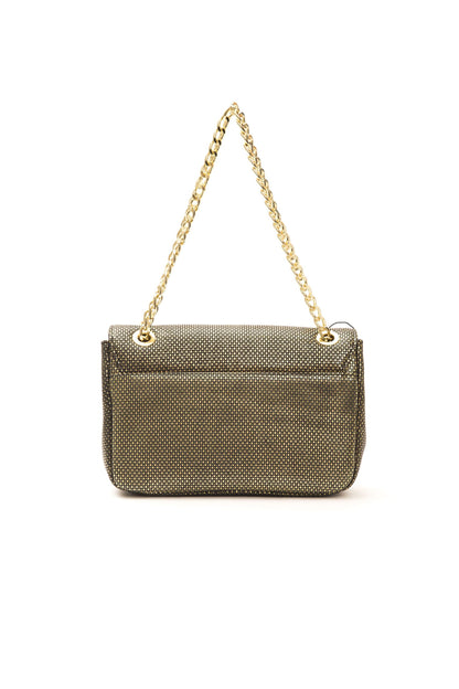 Sac bandoulière Pompei Donatella en cuir noir pour femme