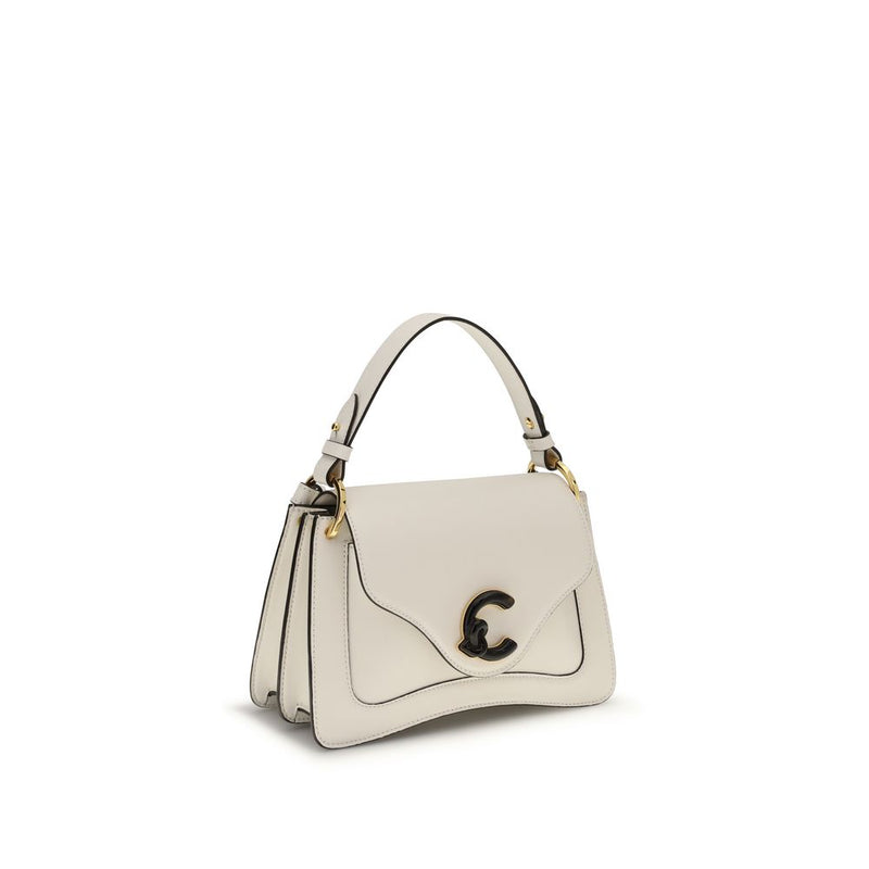 Coccinelle Cream Calf Leather C-Me Shoulder Bag