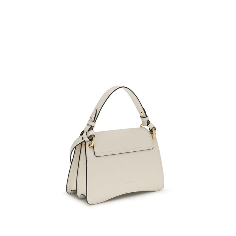 Coccinelle Cream Calf Leather C-Me Shoulder Bag