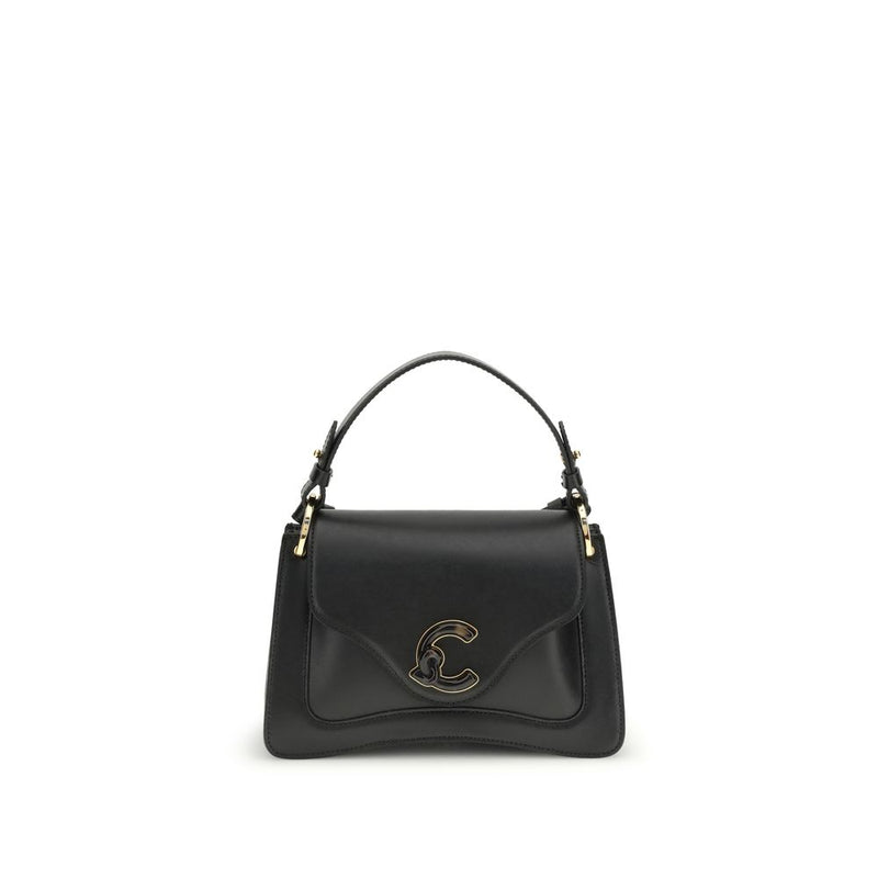 Coccinelle Black Calf Leather C-Me Shoulder Bag