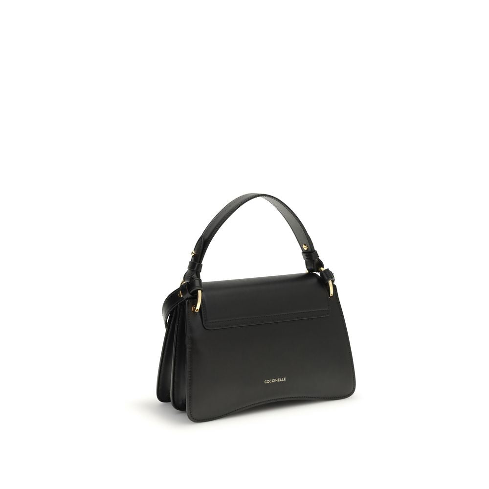 Coccinelle Black Calf Leather C-Me Shoulder Bag