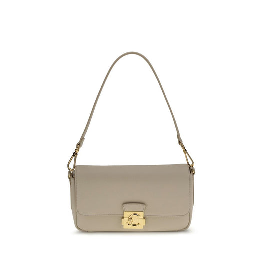 Sac bandoulière Bos Taurus en cuir de veau beige Coccinelle