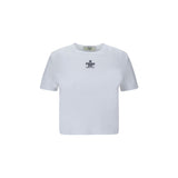 Fendi White Cotton Top - Slim Fit with Iconic Monogram
