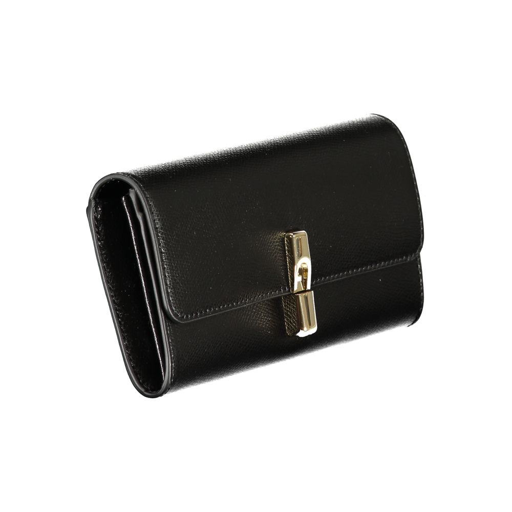 Furla Nero Leather Women Wallet - Elegant & Versatile Accessory