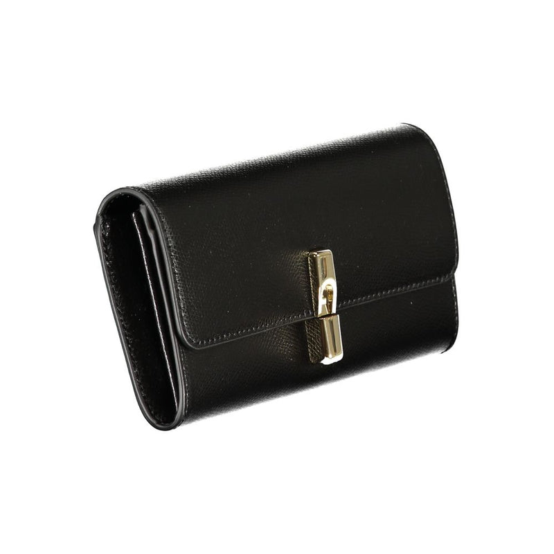 Furla Nero Leather Women Wallet - Élégant et Polyvalent