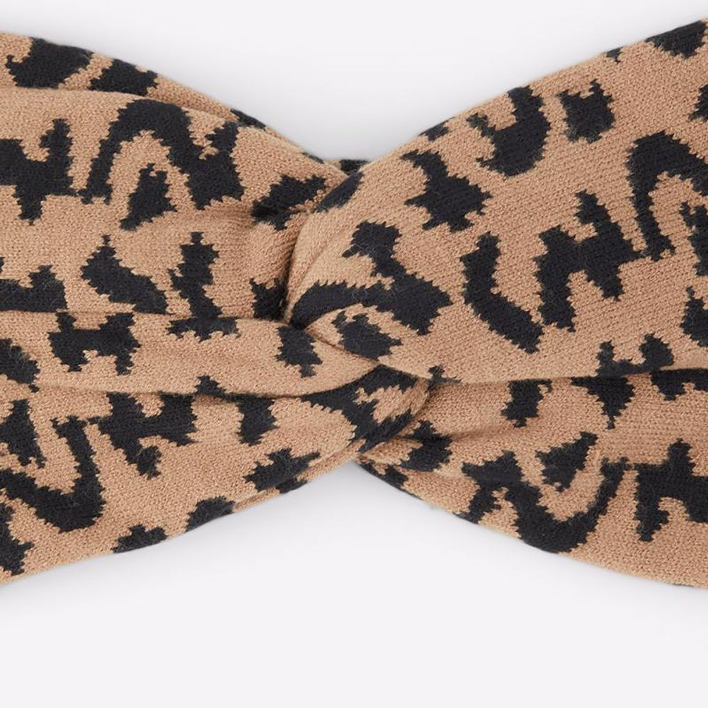ALDO Brown Viscose Hair Bow - Chic Accessory for Women