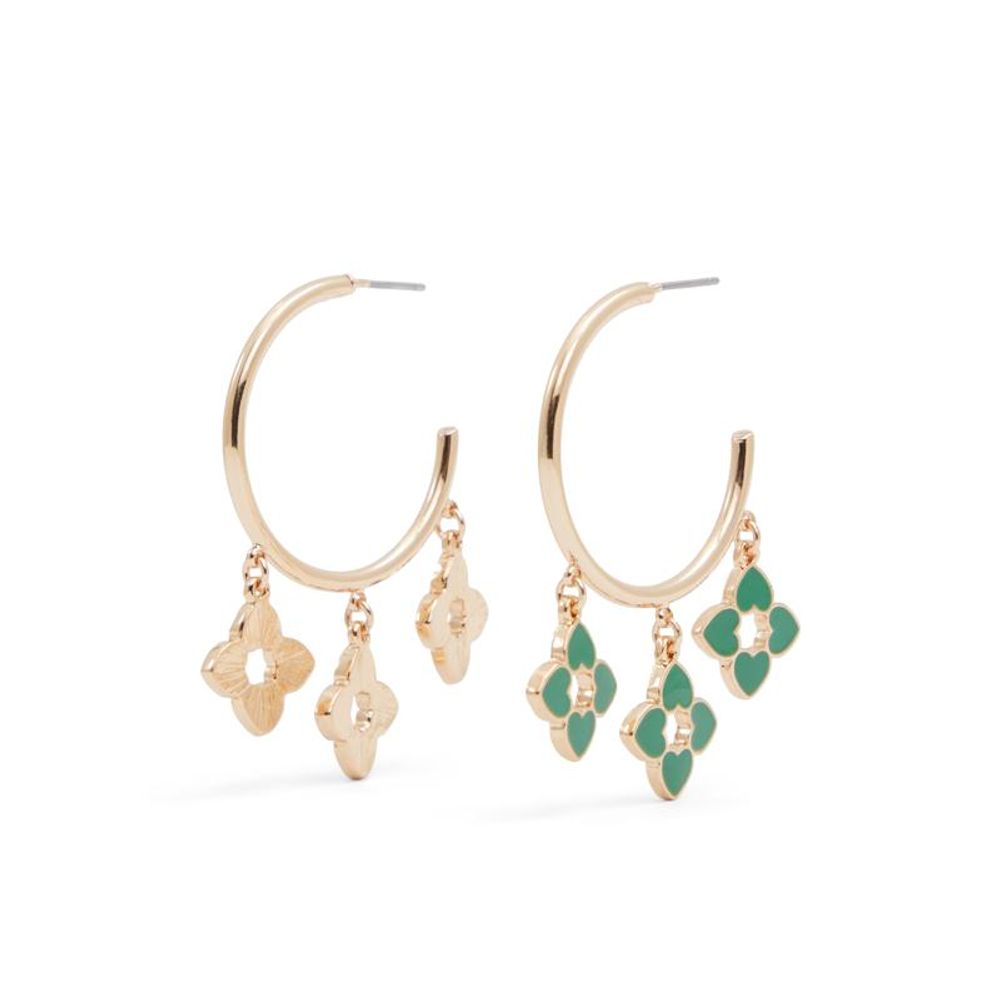 ALDO Green Elastane Earrings - Elegant Accessory for Women