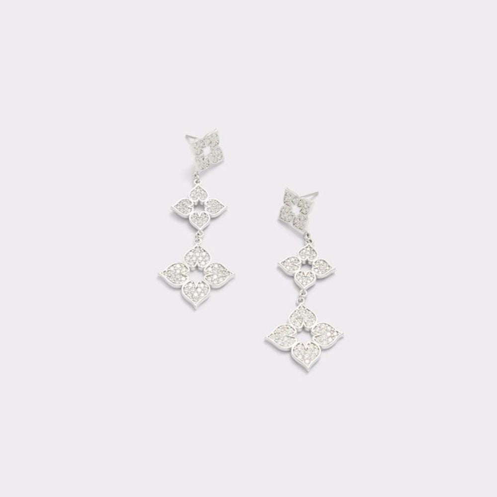 ALDO Silver Elastane Earrings - Élégance et Confort