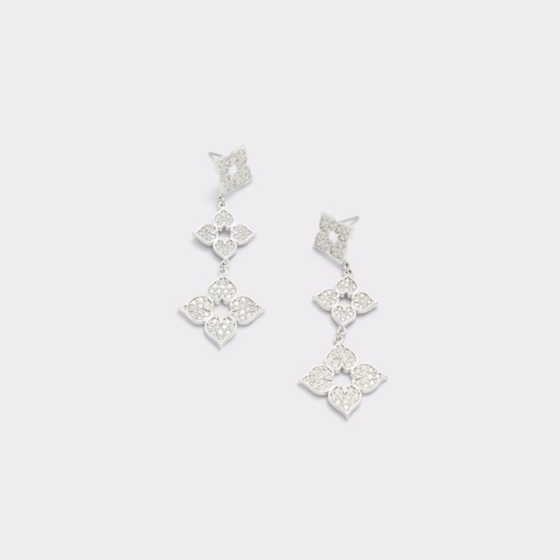 ALDO Silver Elastane Earrings - Élégance et Confort
