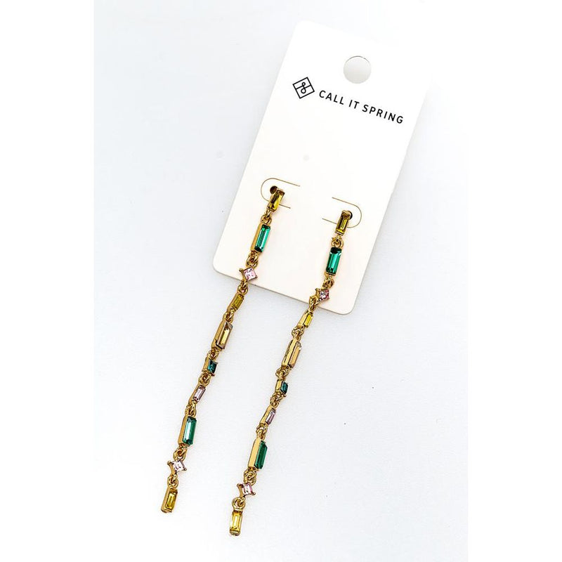CALL IT SPRING Multicolor Glass Earrings - Chic Statement Accessory