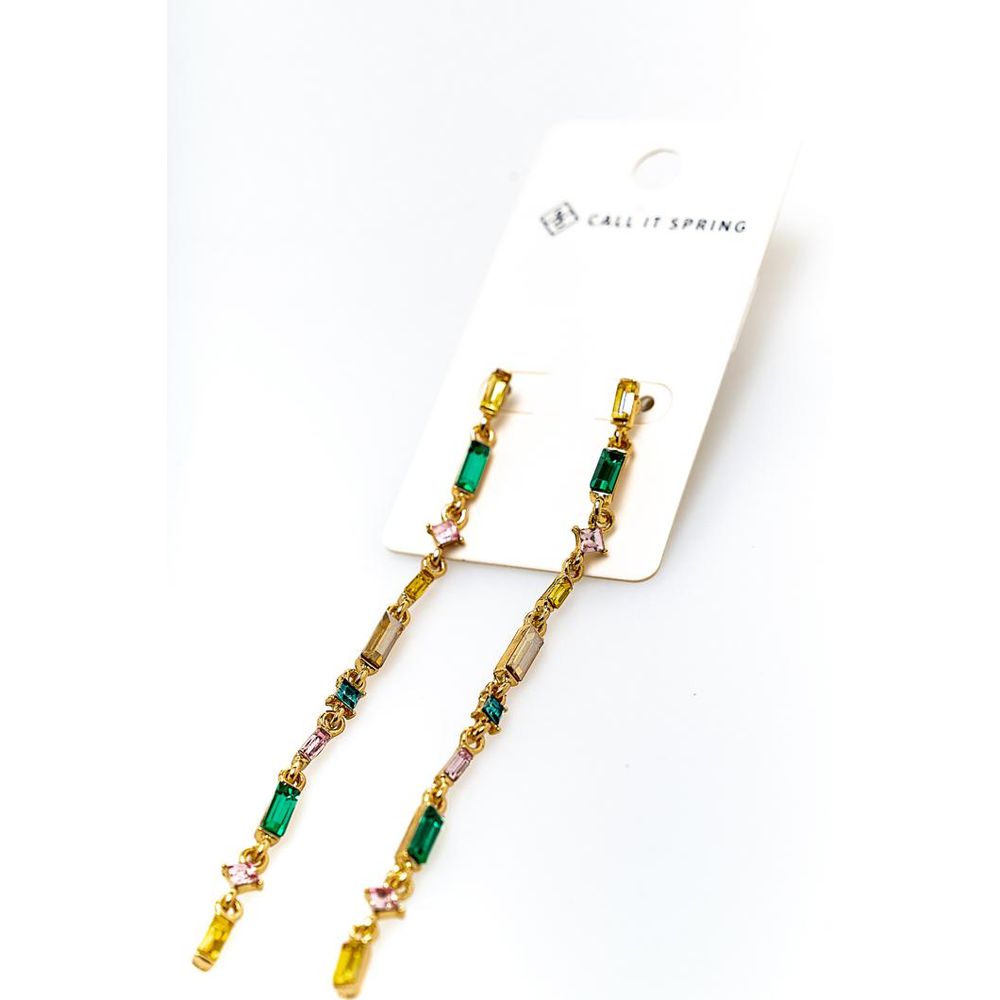 CALL IT SPRING Multicolor Glass Earrings - Chic Statement Accessory