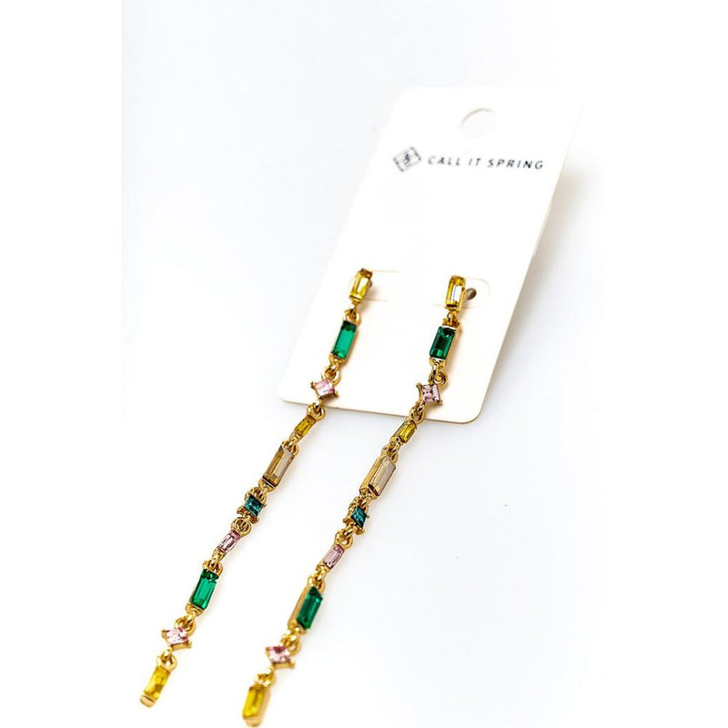 CALL IT SPRING Multicolor Glass Earrings - Chic Statement Accessory