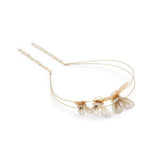ALDO Gold Elastane Headband with Clear Accents