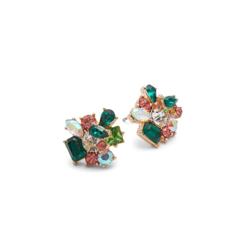 ALDO Green Elastane Earrings - Chic Opulence
