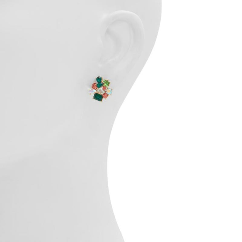 ALDO Green Elastane Earrings - Chic Opulence
