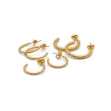 ALDO Gold Elastane Earrings - Elegant Accessory for Any Occasion