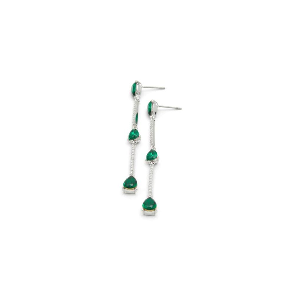 ALDO Green Elastane Earrings - Elegant Stainless Steel Jewelry