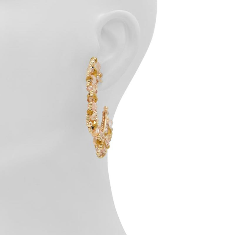 ALDO Brown Glass Earrings - Elegant Accessory for Any Occasion