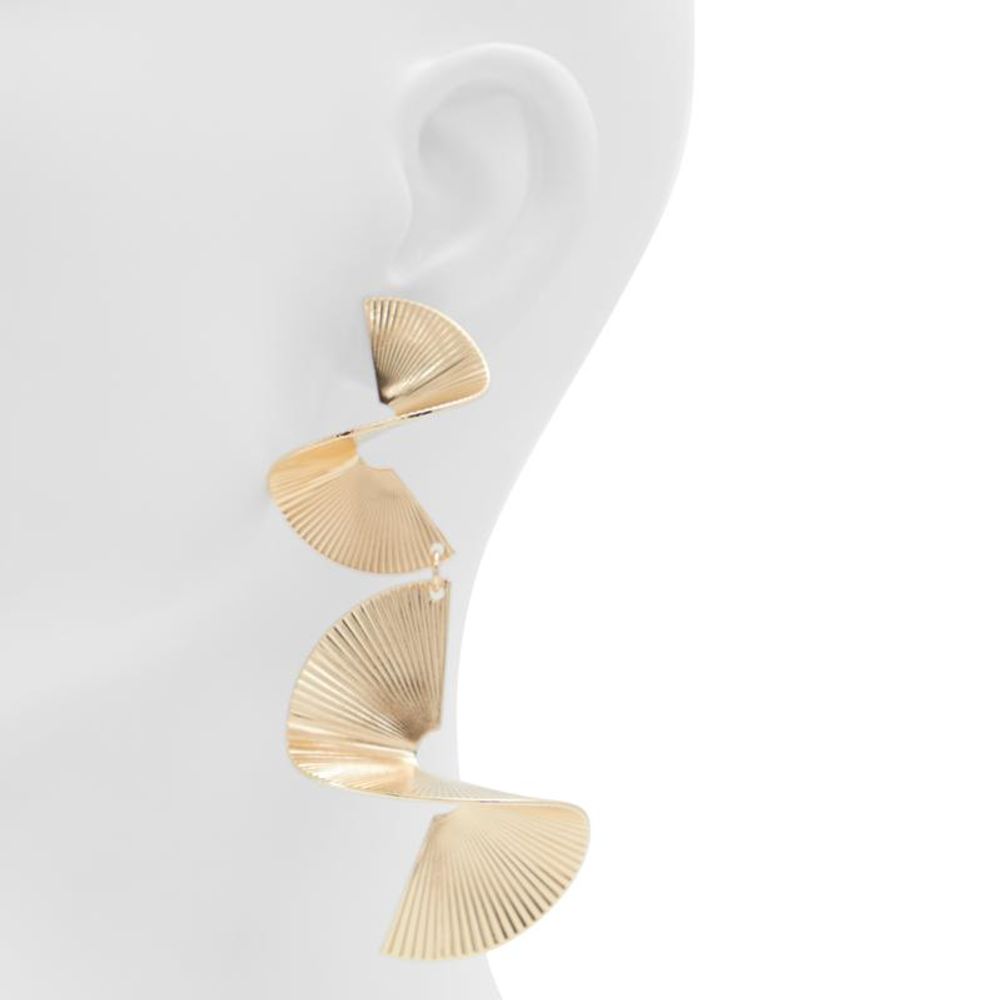 ALDO Gold Elastane Earrings - Glamorous Finery