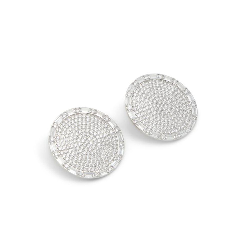 ALDO Silver Elastane Earrings - Elegant Statement Jewellery