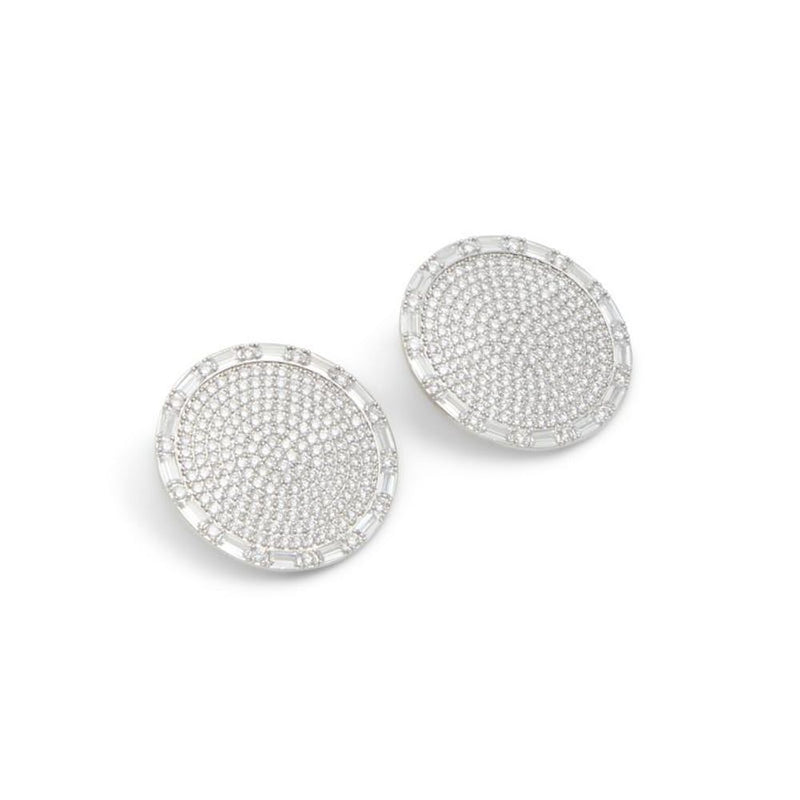 ALDO Silver Elastane Earrings - Élégance et Modernité