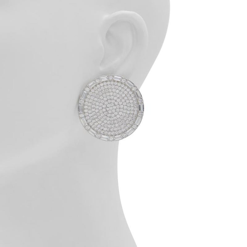 ALDO Silver Elastane Earrings - Élégance et Modernité