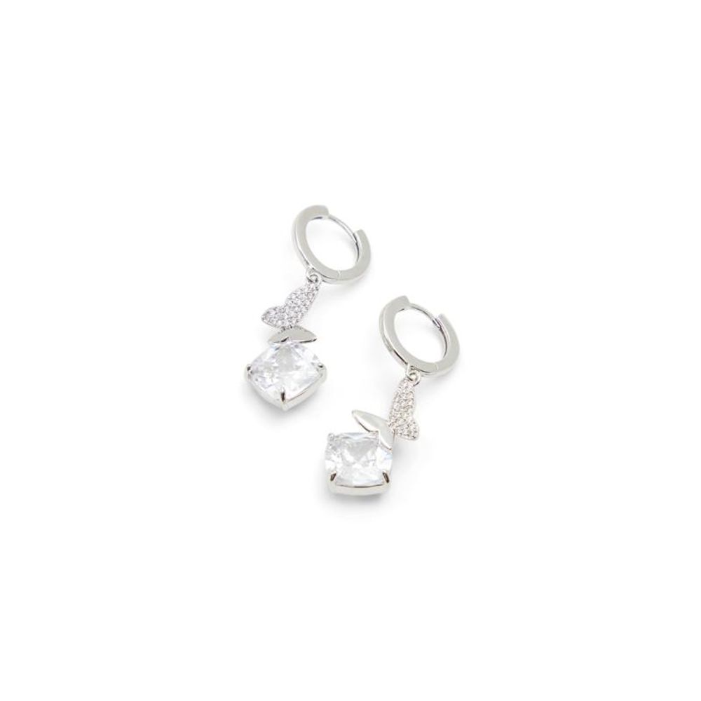 ALDO Silver Elastane Earrings - Chic Sparkle for Any Occasion