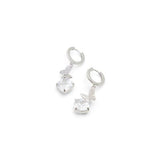 ALDO Silver Elastane Earrings - Chic Sparkle for Any Occasion