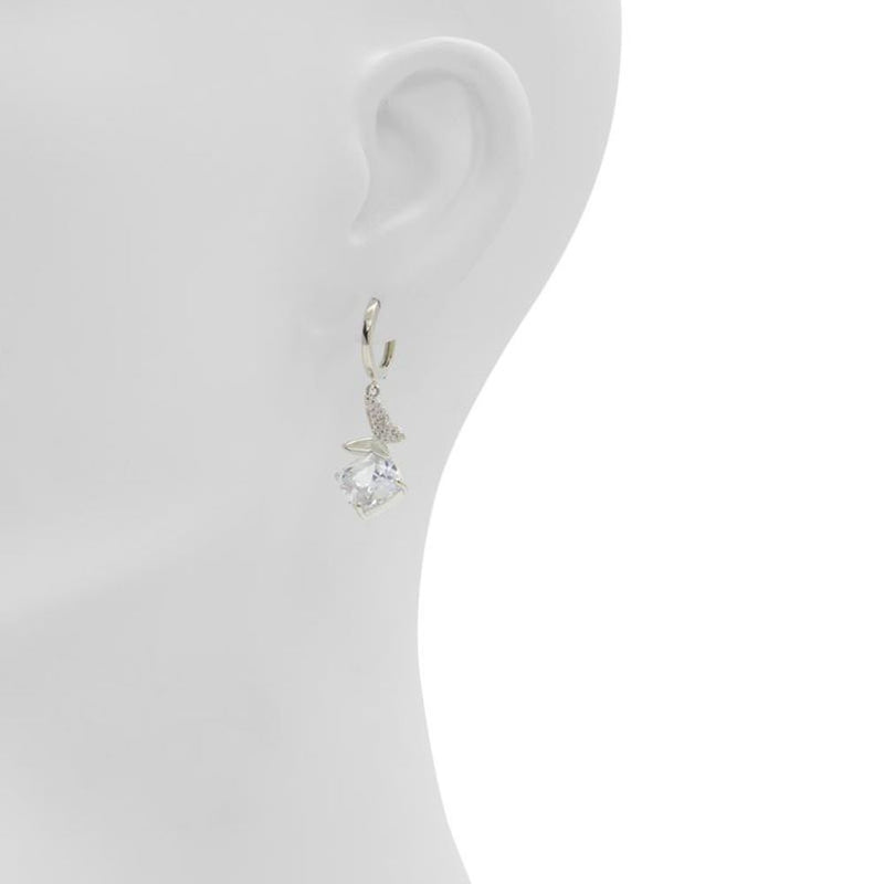 ALDO Silver Elastane Earrings - Chic Sparkle for Any Occasion