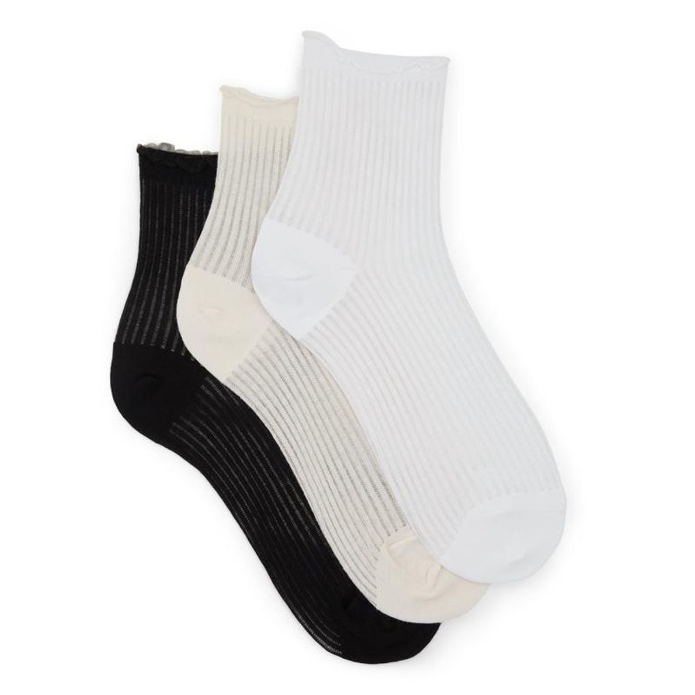 ALDO White Cotton Socks - Comfortable & Stylish for Women