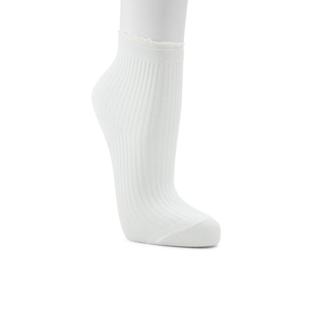 ALDO White Cotton Socks - Comfortable & Stylish for Women