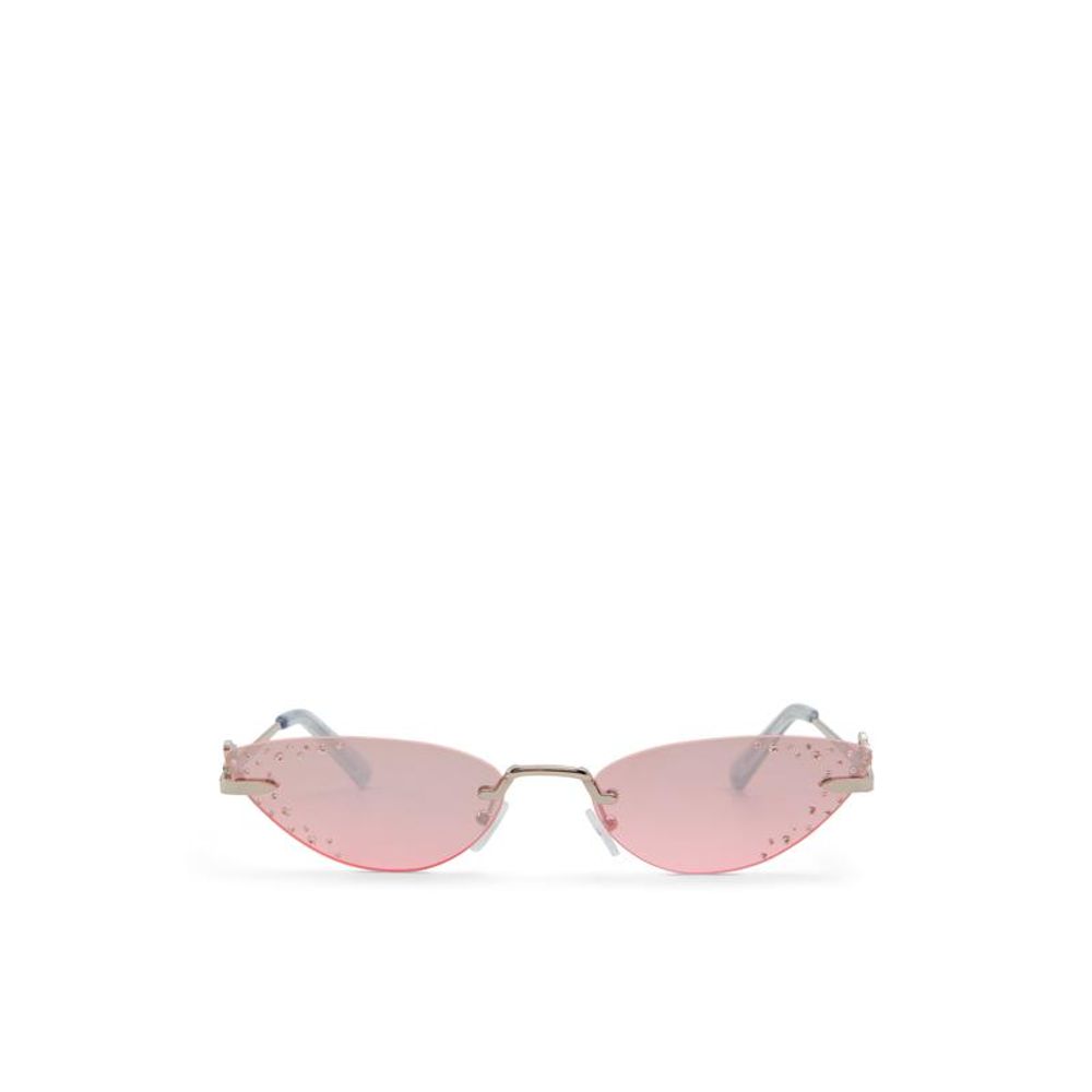 ALDO Silver Polycarbonate Sunglasses - Stylish Urban Chic
