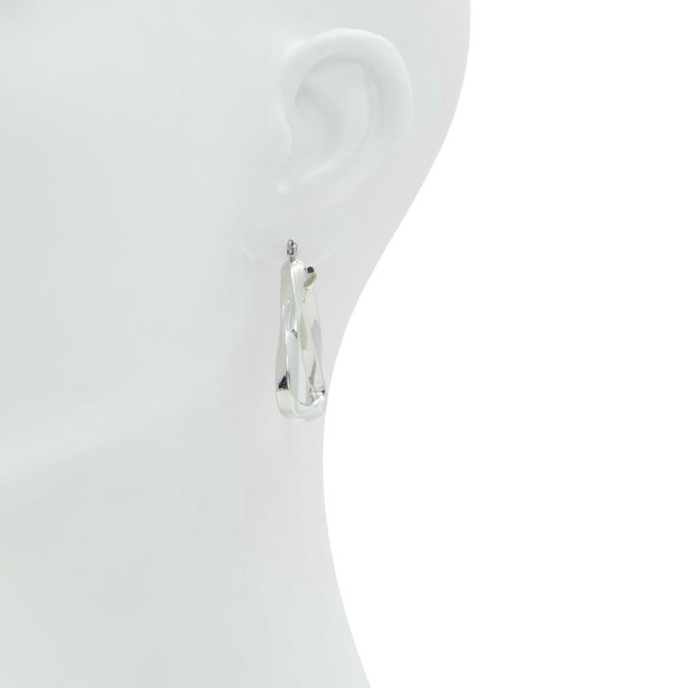 ALDO Silver Elastane Earrings - Chic Accessory for Women