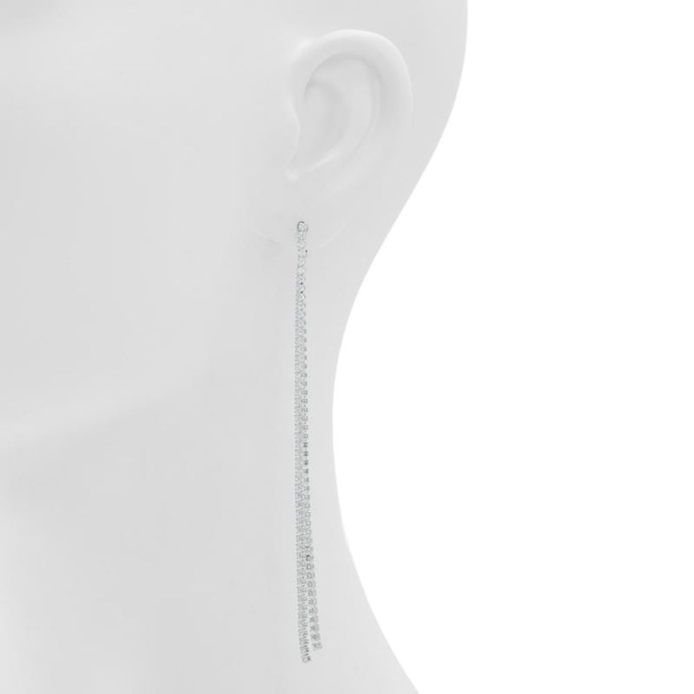 ALDO Silver Elastane Earrings - Chic Sparkle for Any Occasion