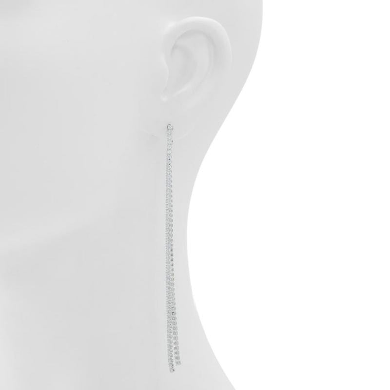 ALDO Silver Elastane Earrings - Chic Sparkle for Any Occasion