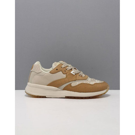 Scotch & Soda Beige Nylon Low Top Sneakers for Women